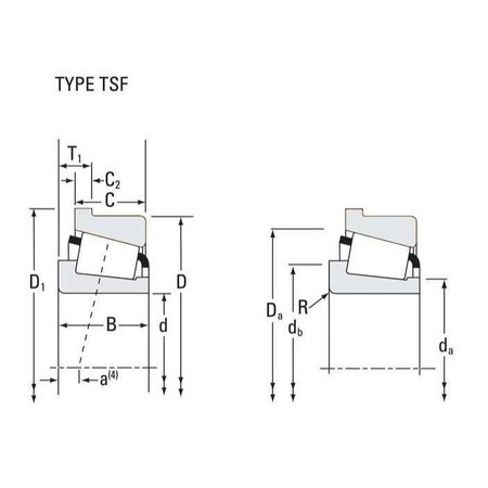 Timken Tapered Roller Bearing <4 OD, Trb Single Cone <4 OD, #16150 16150